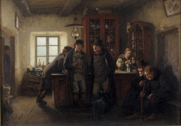unknow artist Farmers in a Barrelhouse Norge oil painting art